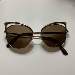 Quay Gold Sunglasses